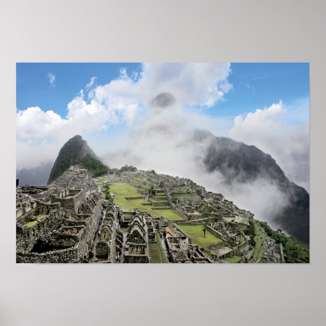 Peru, Machu Picchu, the ancient lost city of 4 Poster (Front)