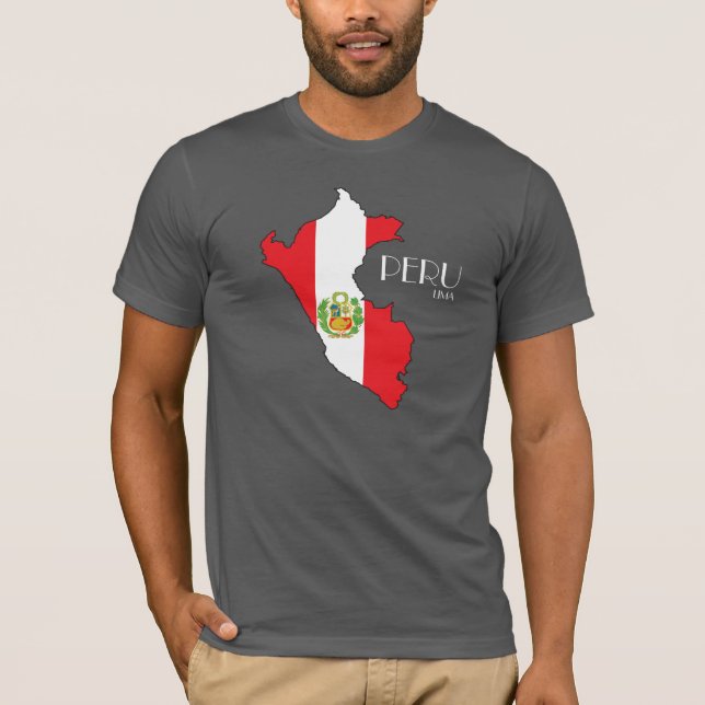 Peru Map Flag Shirt (Front)