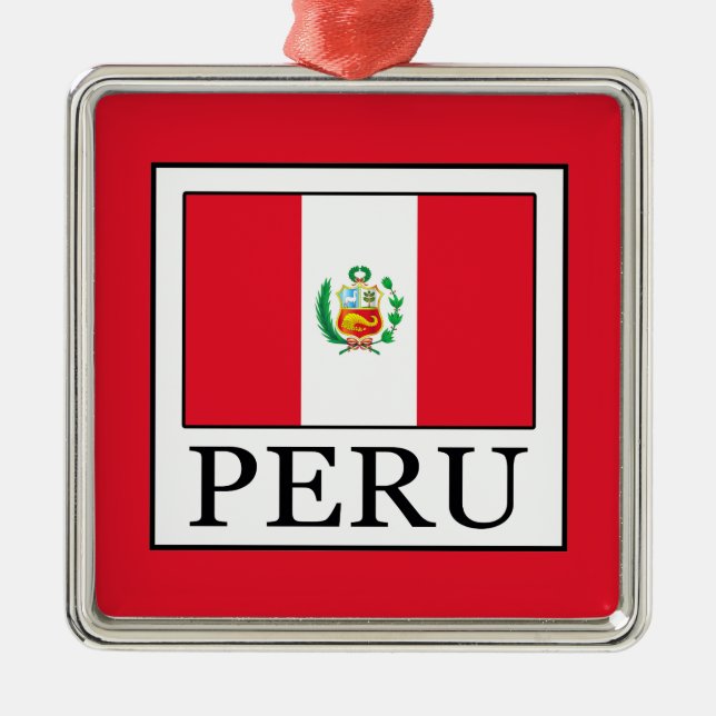 Peru Metal Ornament (Front)