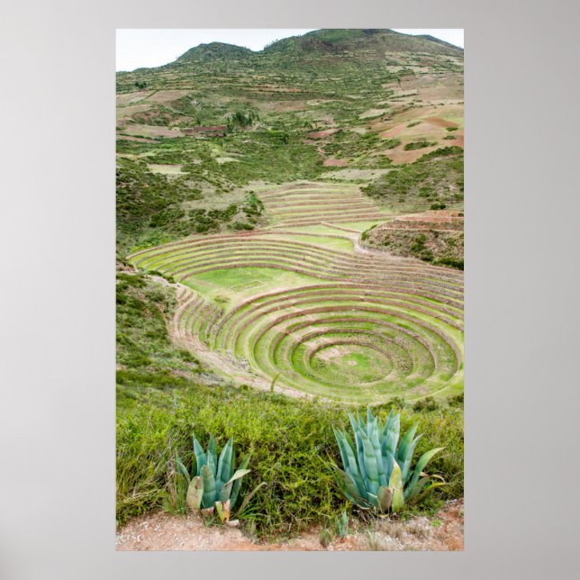 Peru, Moray. Moray Incan Agricultural Laboratory Poster (Front)
