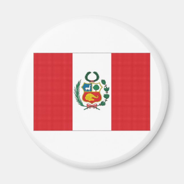 Peru National Flag Magnet (Front)