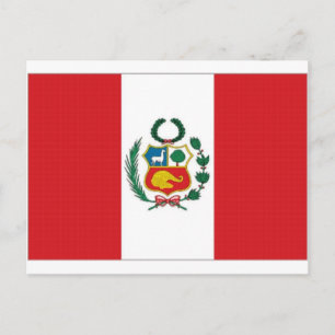 Peru National Flag Postcard