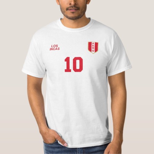 Peru National Football Team Soccer Retro T_Shirt