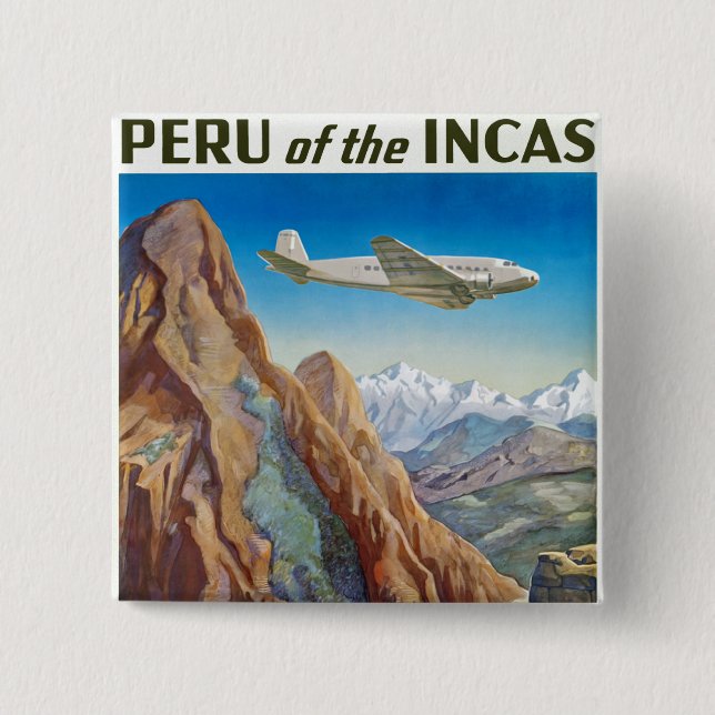 Peru of The Incas Button (Front)