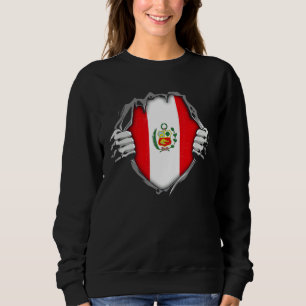 Peru Patriotic Peruvian National Flag Sweatshirt