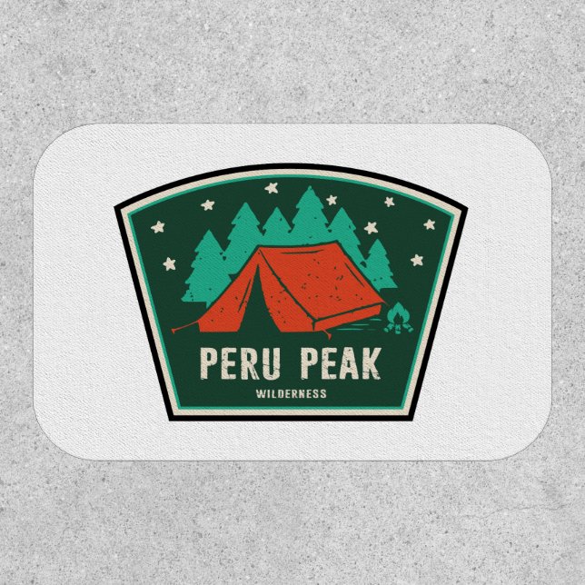 Peru Peak Wilderness Vermont Camping Patch (Front)