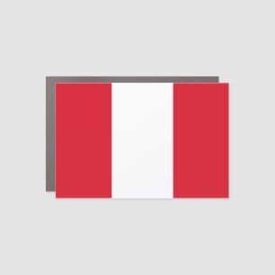 Peru (Peruvian) Flag Car Magnet