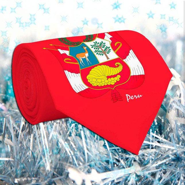 Peru & Peruvian flag, emblem business fashion Neck Tie (Creator Uploaded)