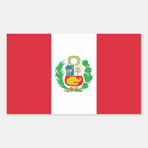 PeruPeruvian Flag Rectangular Sticker
