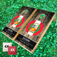 Peru & Peruvian Flag Rustic Wood / Family fun
