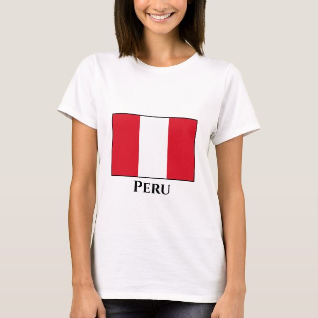 Peru (Peruvian) Flag T-Shirt (Front)