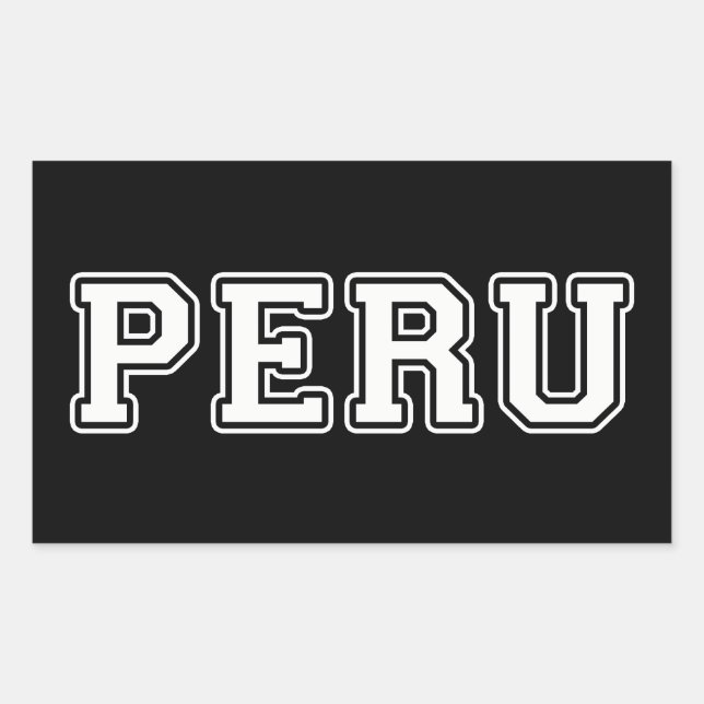 Peru Rectangular Sticker (Front)