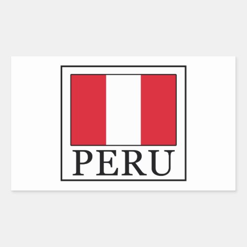 Peru Rectangular Sticker