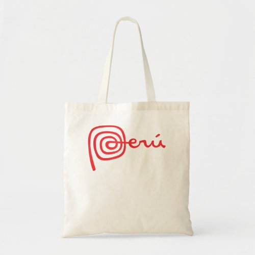 Peru Shirt Logo Marca Peru Nazca Lines Tote Bag