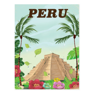 Peru South america Vintage Travel Posters Colorful