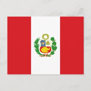Peru State Flag Postcard