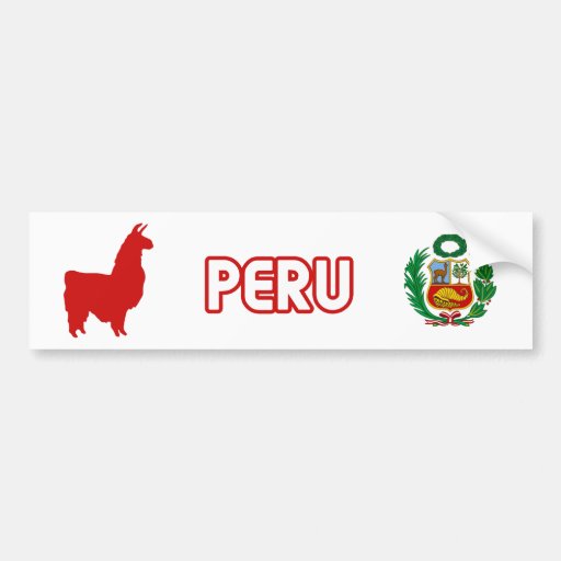 Peru Stiker Bumper Sticker | Zazzle