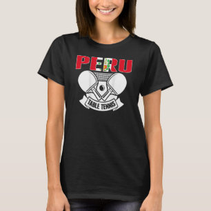 Peru Table Tennis   Support Peruvian Ping Pong Tea T-Shirt