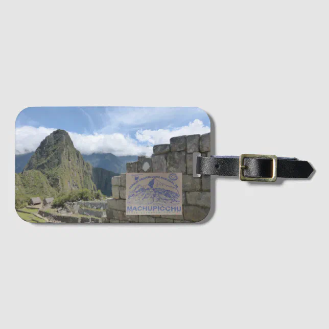 Peru Travel Destination Luggage Tag (Front Horizontal)