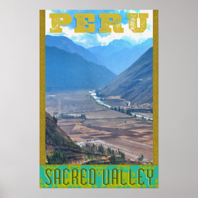 Peru Travel Poster - Incan Sacred Valley (Front)