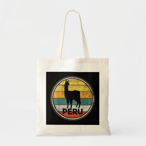 Peru Vicuna Peruvian Retro Vintage  Tote Bag
