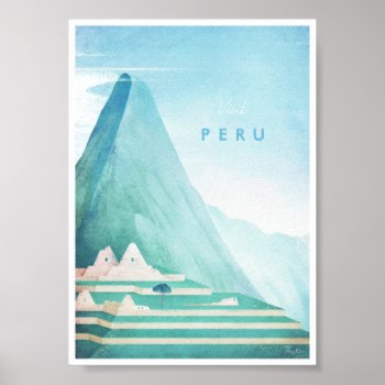 Peru Vintage Travel Poster by VintagePosterCompany at Zazzle