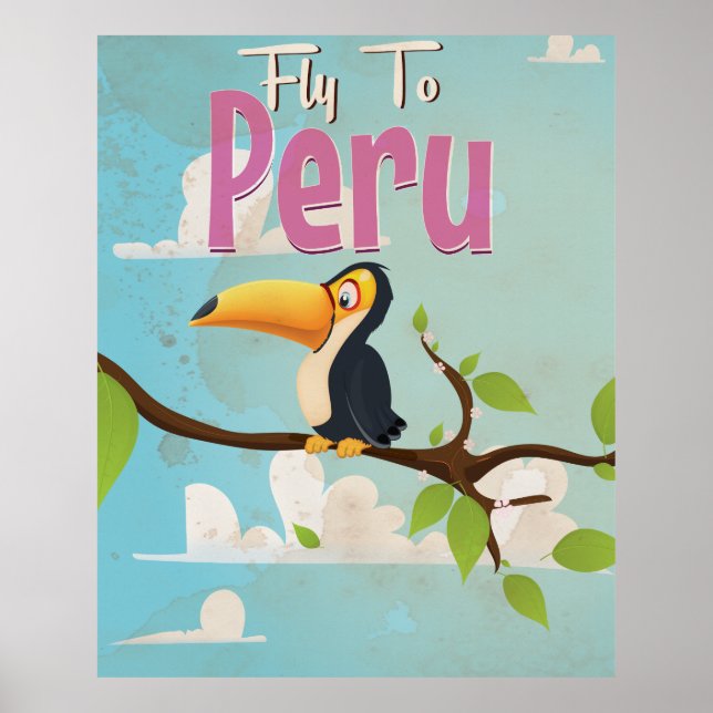 Peru Vintage Travel Poster. Poster (Front)