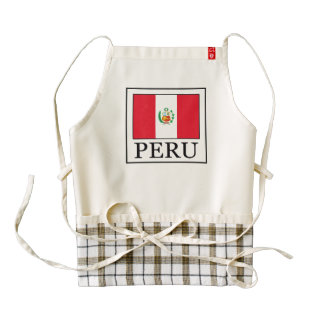 Peru Zazzle HEART Apron