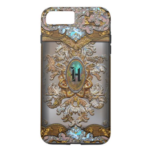 Perucho Unique French Girly Monogram Protective iPhone 8 Plus7 Plus Case