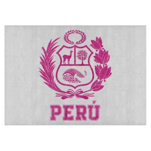 Perus National Shield Pride  Cutting Board