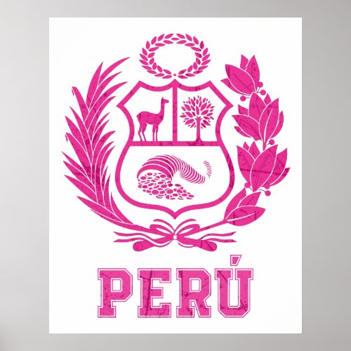 Perus National Shield Pride  Poster