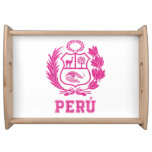 Peru&#39;s National Shield Pride  Serving Tray