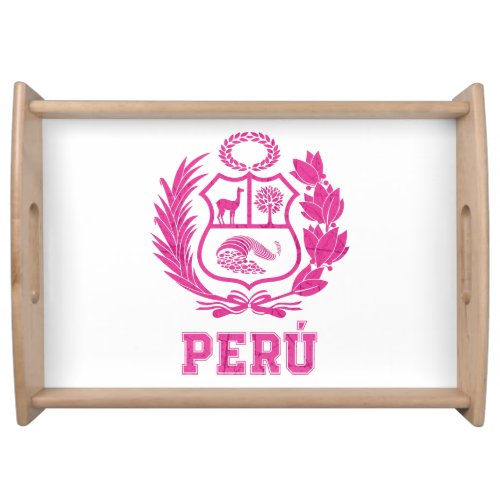 Perus National Shield Pride  Serving Tray