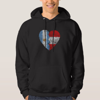 Peruvian Argentinian Flag Heart Argentina Peru Fla Hoodie
