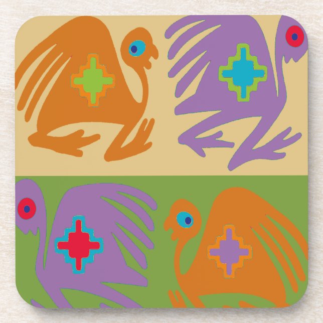 Peruvian Birds Beverage Coaster (Front)