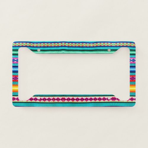 Peruvian Blanket License Plate Frame