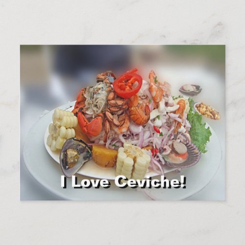 Peruvian Ceviche Postcard