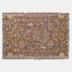 Peruvian Colonial Tapestry Rug / Throw Blanket