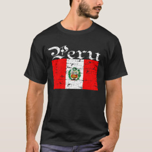 Peruvian distressed flag T-Shirt