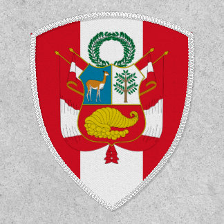 Peruvian Flag & Coat of Arms, Flag of Peru Patch