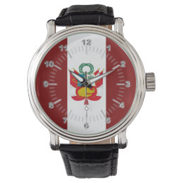 Peruvian flag-coat of arms      watch