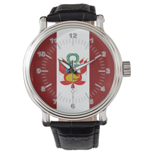 Peruvian flag_coat of arms      watch