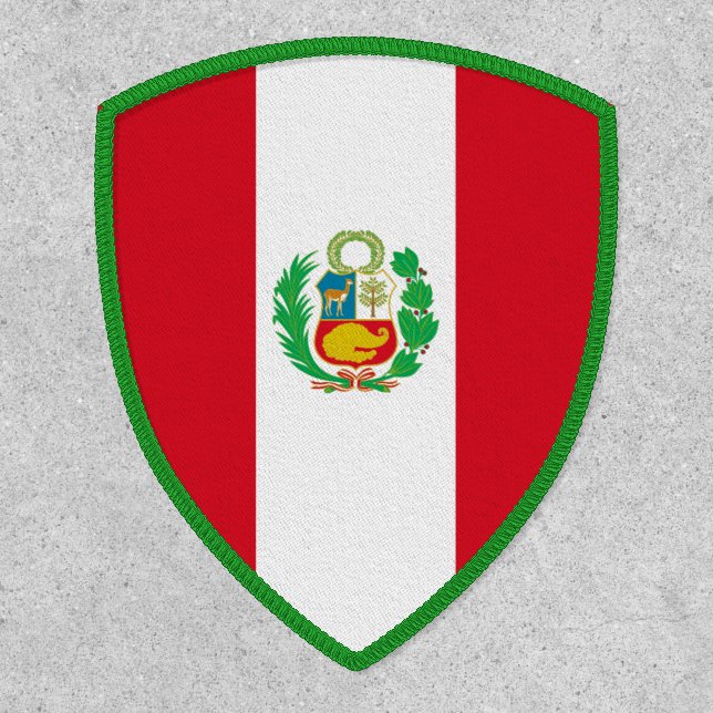 Peruvian Flag, Flag of Peru Patch (Front)