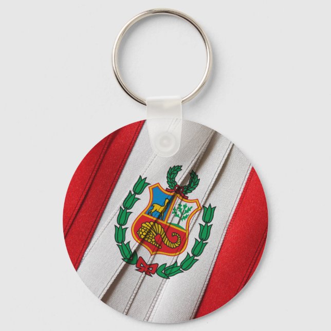 PERUVIAN flag Keychain (Front)