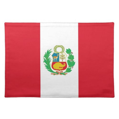 Peruvian Flag on MoJo Placemat