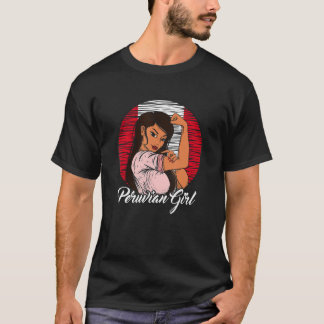 Peruvian Flag Peru Peruvian Girl T-Shirt