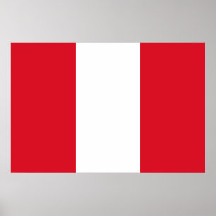 Peruvian Flag (Peru) Poster