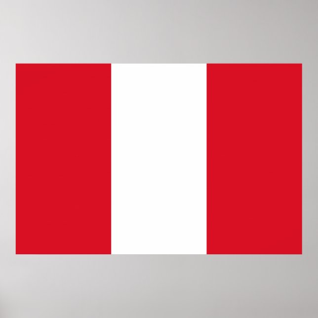 Peruvian Flag (Peru) Poster (Front)