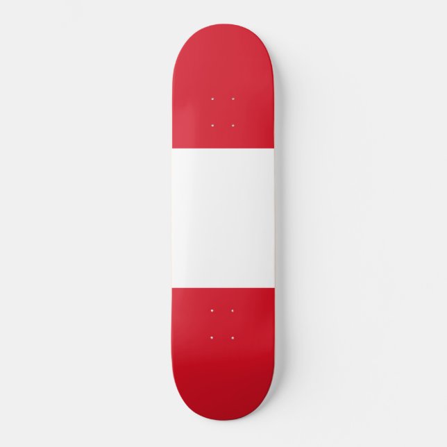 Peruvian Flag (Peru) Skateboard (Front)