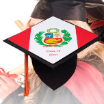 Peruvian Flag & Peru - Students / University Graduation Cap Topper<br><div class="desc">Graduation / University Hats: Peru & Peruvian Flag - university, graduation, education hats & toppers</div>